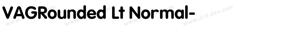 VAGRounded Lt Normal字体转换
